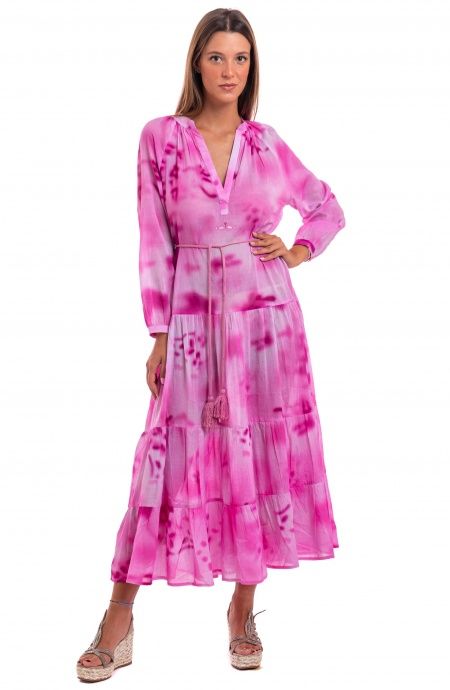 Pin Up Stars Caftano Maniche Lunghe Tie Dye Acquista Ora