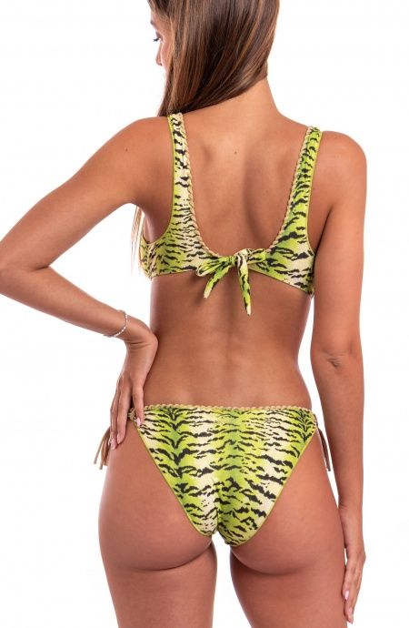 Pin Up Stars Bikini Brassiere Stampa Tigre Ricamo Punto Cavallo Outlet