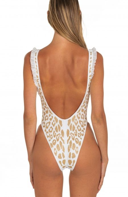 Pin Up Stars Costume Intero Olimpionico Maculato Lurex Vendita Calda