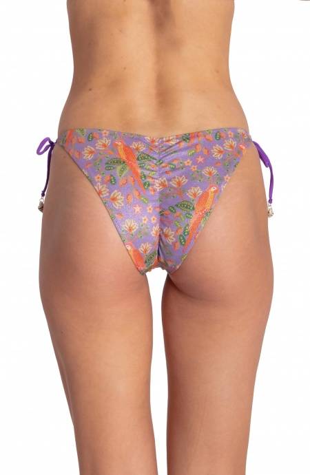 Pin Up Stars SLIP BIKINI BRASILIANA CON CONCHIGLIE STAMPA FLOWER BIRD 2025