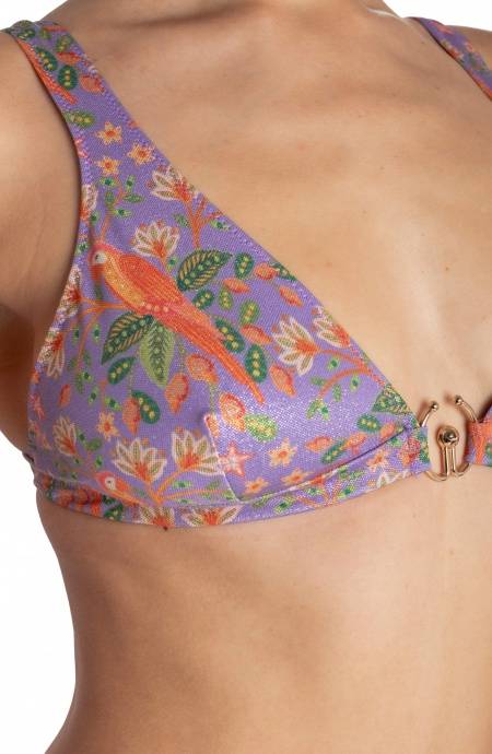 Pin Up Stars TOP BIKINI BRASSIERE CON ACCESSORIO STAMPA FLOWER BIRD 2025