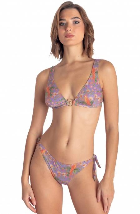 Pin Up Stars TOP BIKINI BRASSIERE CON ACCESSORIO STAMPA FLOWER BIRD 2025