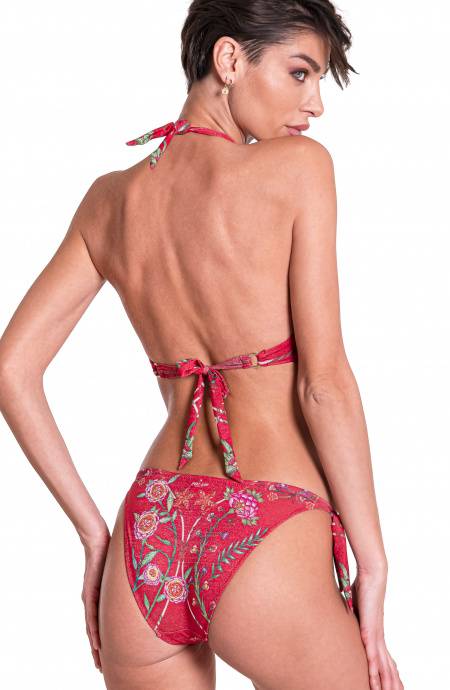 Pin Up Stars Bikini Brassiere Scollo Incrociato Slip Fiocchi Camaleonte Affare Del Giorno
