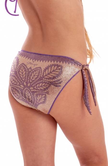 Pin Up Stars SLIP FIOCCHI LAMÈ STAMPA BEAUTIFUL TREE BABY Convenienza