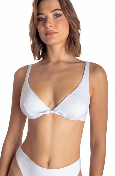 Pin Up Stars TOP BIKINI BALCONCINO CON FERRETTO TINTA UNITA