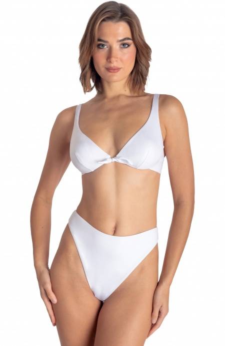 Pin Up Stars TOP BIKINI BALCONCINO CON FERRETTO TINTA UNITA Fino Al -60%