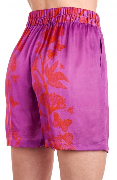Pin Up Stars Short Viscosa Satin Principe Azzurro Vendite Flash