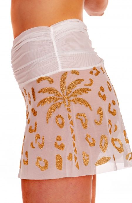 Pin Up Stars Short Maculato Lurex e Tulle Nuova