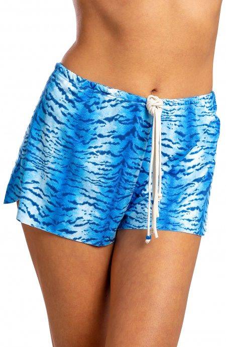 Pin Up Stars Short Simil Suade Stampa Tigre Convenienza