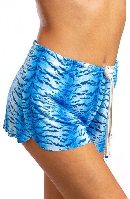 Pin Up Stars Short Simil Suade Stampa Tigre Convenienza