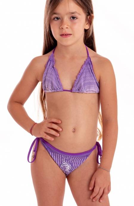 Pin Up Stars BIKINI TRIANGOLO SCORREVOLE STAMPA TIGER SUN BABY