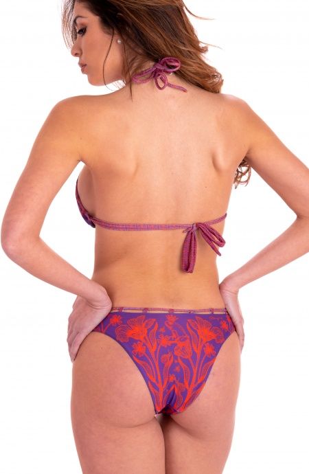 Pin Up Stars Bikini Triangolo Imbottito Slip Culotte Tessuto Rete Nido D'Ape Stampa Principe Azzurro Vendita Calda