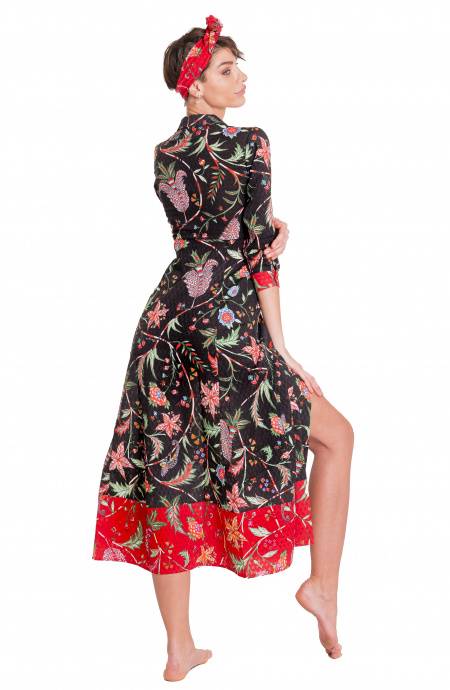 Pin Up Stars Chemisier Stampa Camaleonte Moda