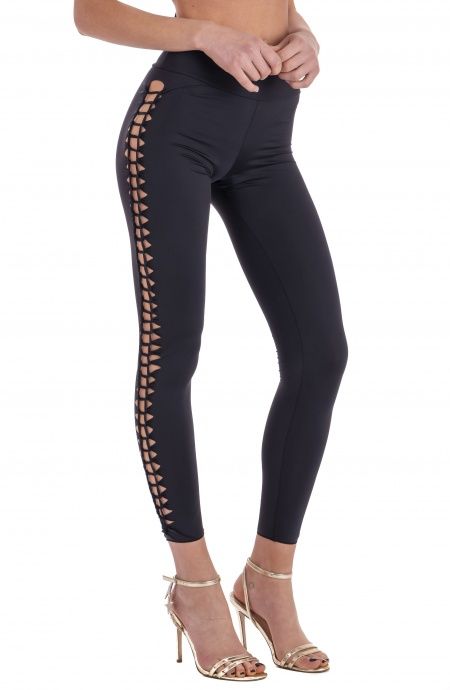 Pin Up Stars Leggins Laserato Tinta Unita Italy