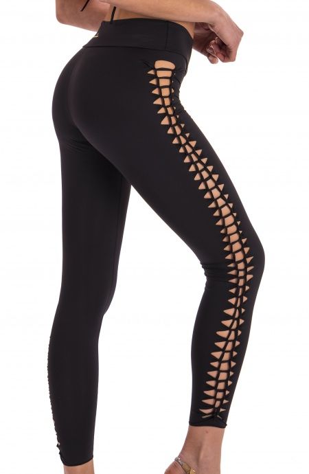 Pin Up Stars Leggins Laserato Tinta Unita Italy