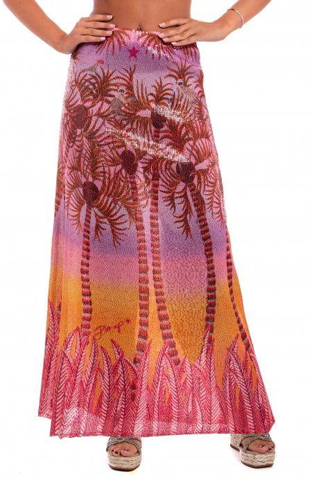 Pin Up Stars Gonna Lunga Paillettes Palm Paradise Fino Al -60%