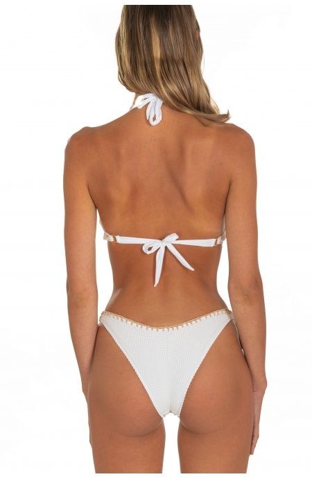 Pin Up Stars Bikini Balconcino Con Ferretto Slip Brasiliana Ricamo Punto Cavallo Tinta Unita Rete Offerte