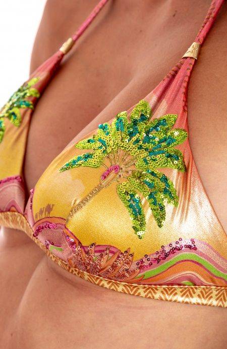 Pin Up Stars Bikini Brassiere Slip Lady Stampa Ricamo Paillettes Dune Promozione Limitata