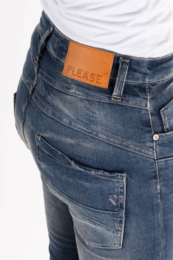 Please Jeans Please - Jeans P78 PL3 - Blu Denim Negozi Online