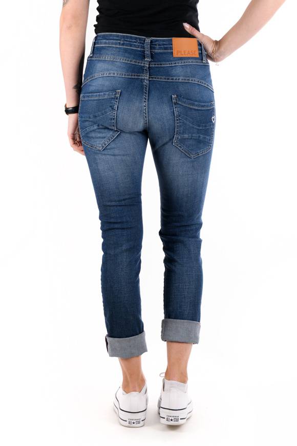 Please Jeans Please - Jeans P78 E25 - Blu Denim Consegna Veloce