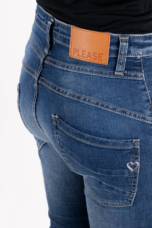 Please Jeans Please - Jeans P78 E25 - Blu Denim Consegna Veloce