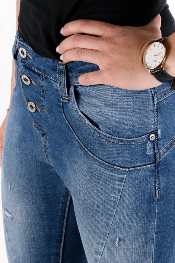 Please Jeans Please - Jeans P78 EHP - Blu Denim Prezzo Ridotto