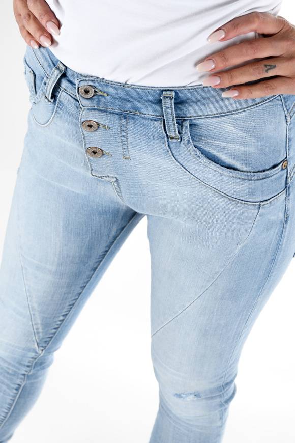 Please Jeans Please - Jeans P78 W2R - Blu Denim Offerta