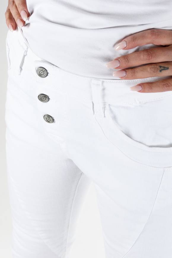 Please Jeans Please - Jeans P78 - Bianco Ottico Bull Denim Economico