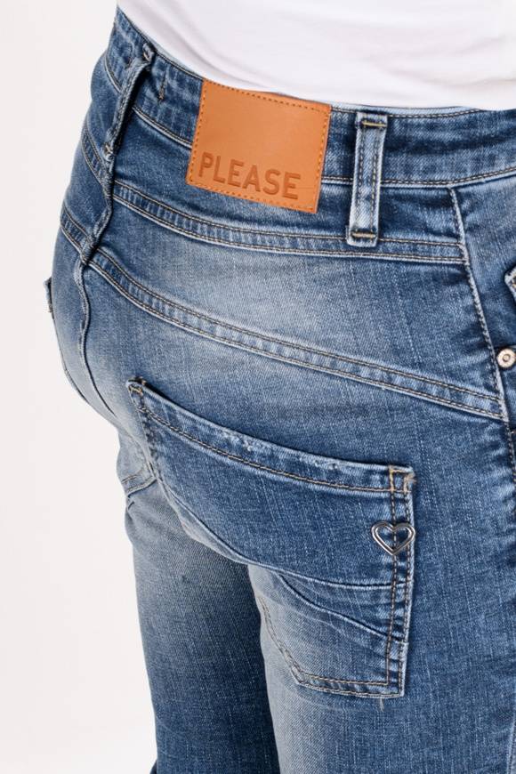 Please Jeans Please - Jeans P78 PVI - Blu Denim In Vendita