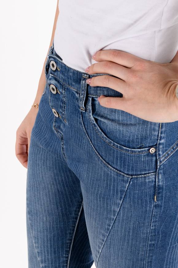 Please Jeans Please - Jeans P78 DVC - Blu Denim Vendita Calda