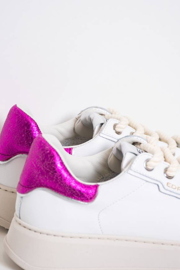 Please Jeans ED PARISH ERIKA SNEAKER - BIANCO/FUXIA/SILVER I Più Venduti
