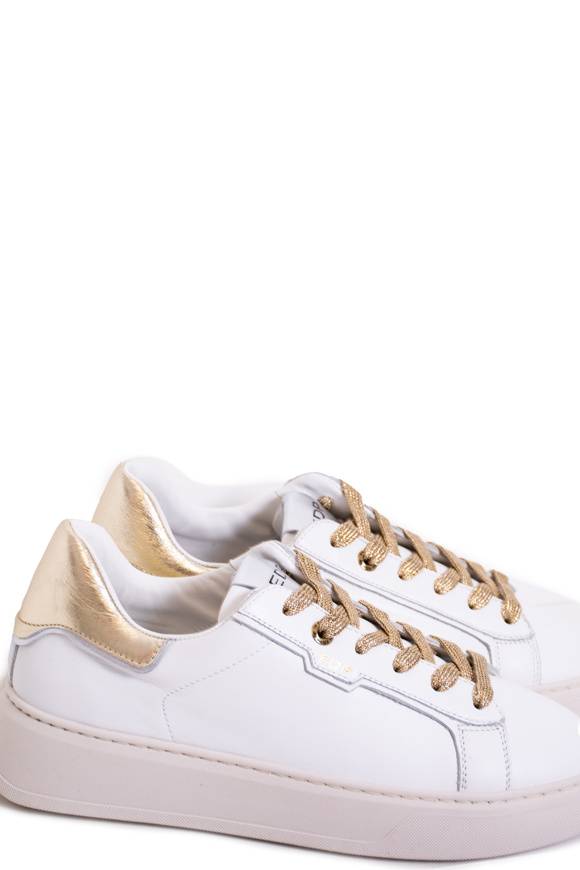 Please Jeans ED PARRISH ERIKA SNEAKER - BIANCO/PLATINO Vendite Flash