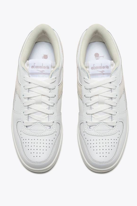 Please Jeans DIADORA SNEAKER BASKET LOW - 501 015 - WHITE LILAC MARMO In Linea
