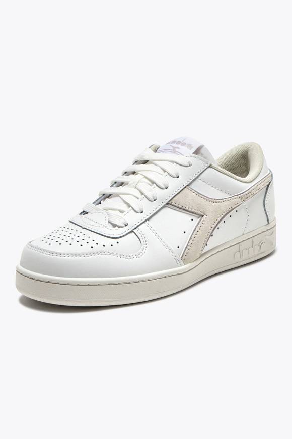 Please Jeans DIADORA SNEAKER BASKET LOW - 501 015 - WHITE LILAC MARMO In Linea