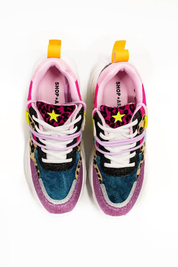 Please Jeans SHOP ART - SNEAKER 221 - MULTICOLOR Vendita