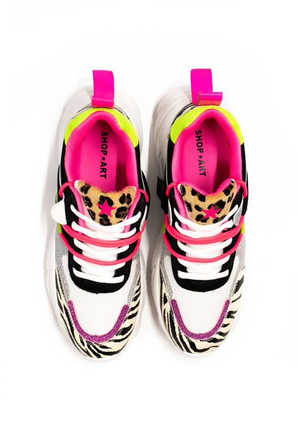 Please Jeans SHOP ART - SNEAKER 217 - MULTICOLOR Spedizione Gratuita