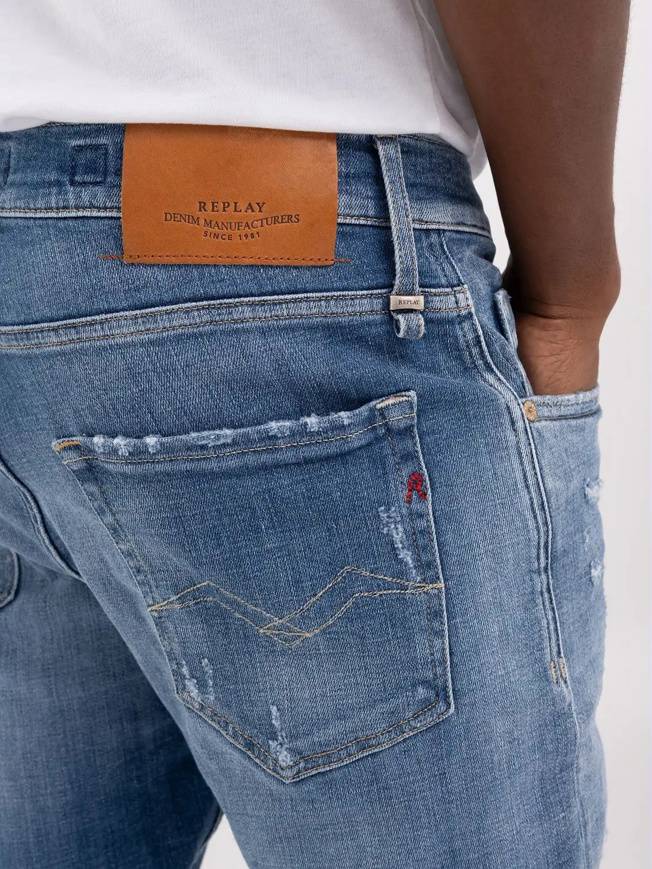 Please Jeans REPLAY JEANS MICKYM - M10 656 - BLUE DENIM Online