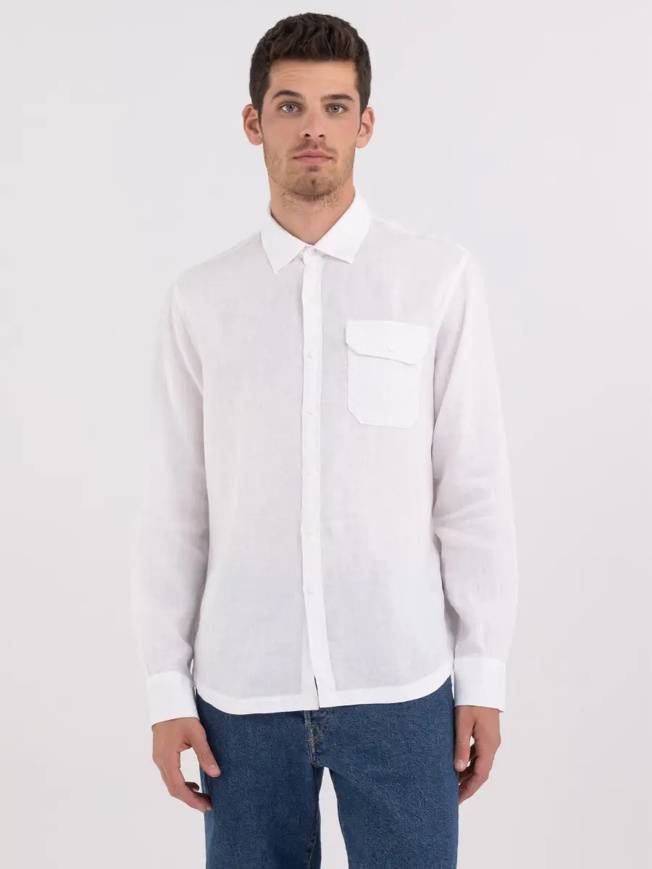 Please Jeans REPLAY CAMICIA - WHITE Saldi