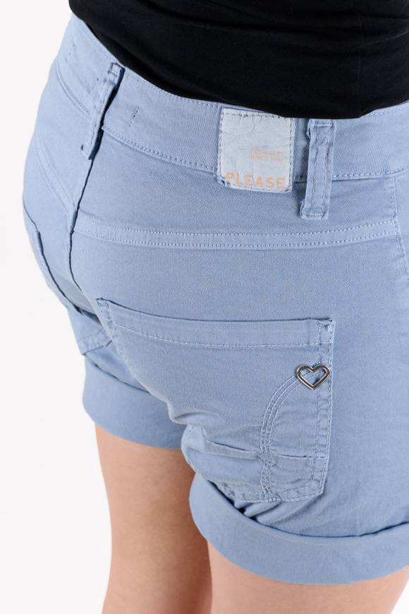 Please Jeans Please - Shorts P88 N3N - Blu Blizzard Vendite Flash