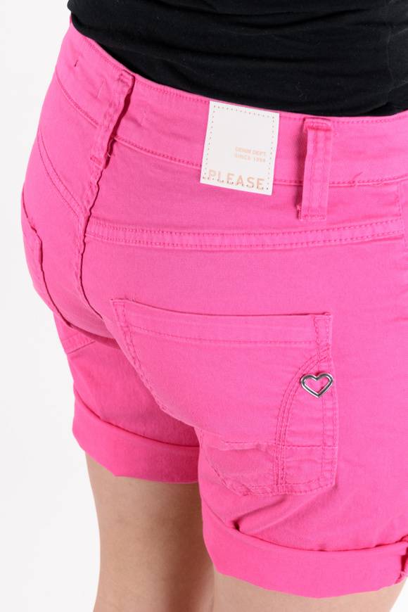 Please Jeans Please - Shorts P88 N3N - Luminous Pink In Saldo