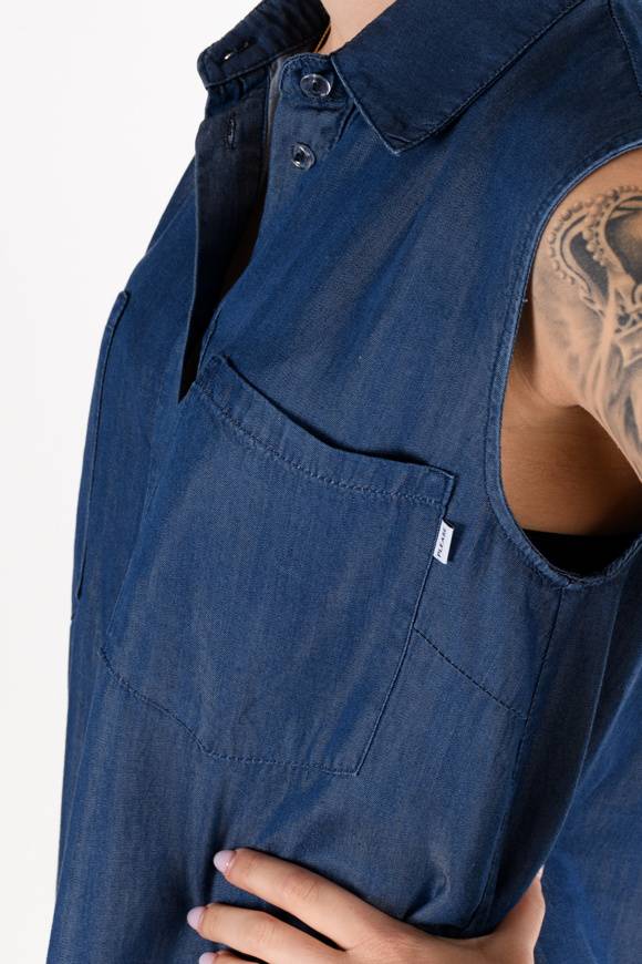 Please Jeans Please - Camicia C02 C20 - Blu Denim Moda