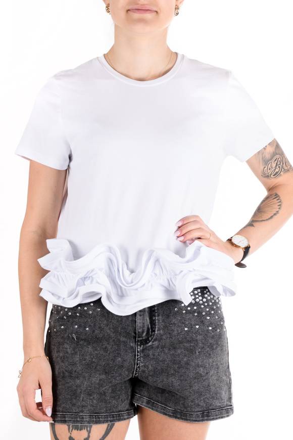Please Jeans Please - Maglietta T0N 000 - Bianco 2025