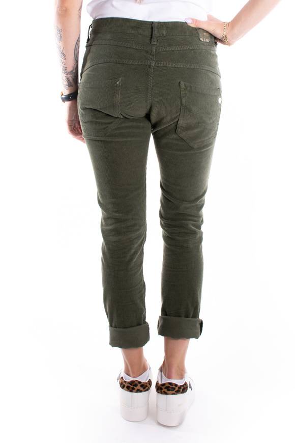 Please Jeans PLEASE CORD PANTALONI P78 - MURKY GREEN Qualità