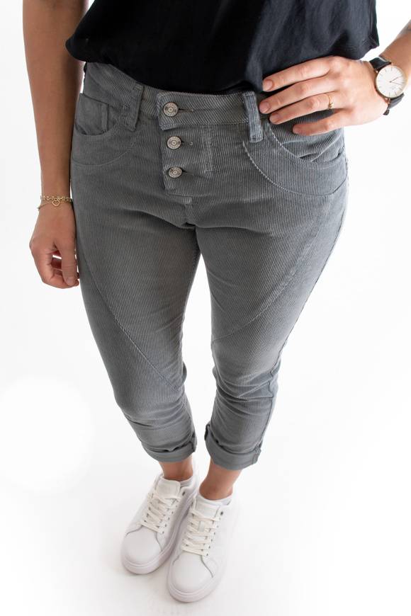 Please Jeans PLEASE CORD PANTALONI P78 - GARGOYLE Vendita
