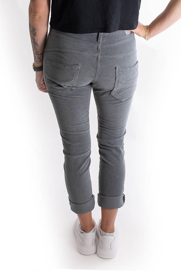Please Jeans PLEASE CORD PANTALONI P78 - GARGOYLE Vendita