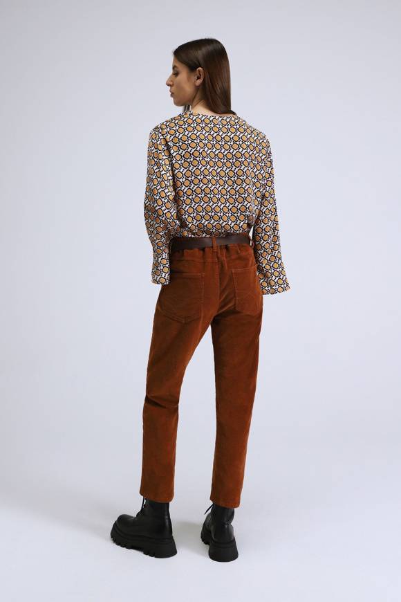 Please Jeans PLEASE CORD PANTS - P2T N3N - BRUCIATO 23 Pezzi Unici