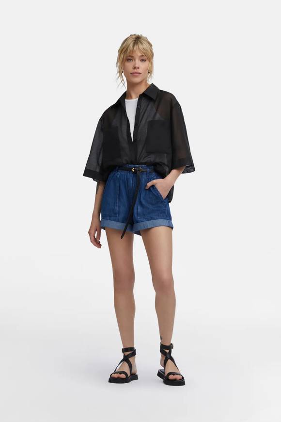 Please Jeans GAS FRANCESCA SHORTS - BLUE 2025