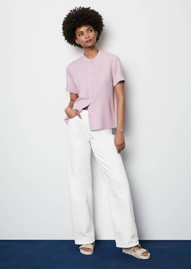 Please Jeans MARCO POLO BLOUSE - CHILLED VIOLET Consegna Veloce