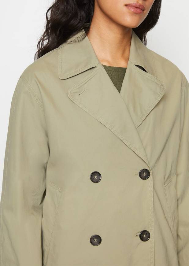 Please Jeans MARCO POLO SHORT TRENCH - STEAMED SAGE Promozione Limitata
