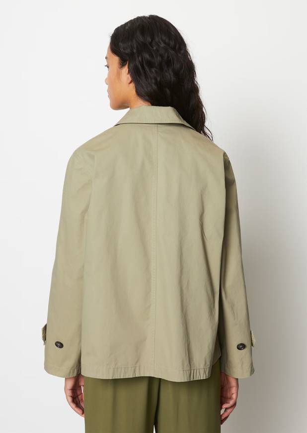 Please Jeans MARCO POLO SHORT TRENCH - STEAMED SAGE Promozione Limitata